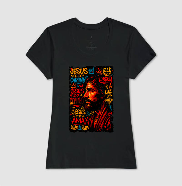 Camiseta Feminina | Jesus grafite